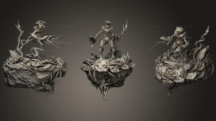 Figurines heroes, monsters and demons (PLANT, STKM_1079) 3D models for cnc